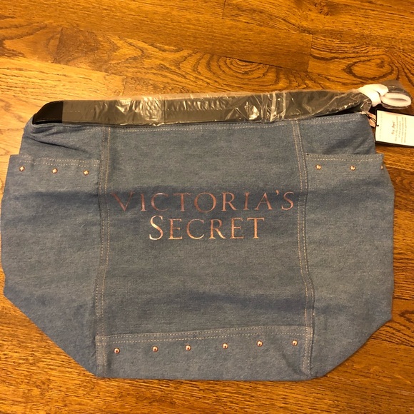 Victoria’s Secret Denim Tote Bag - Picture 1 of 3